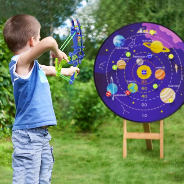100 Scores +Outer Space + Bow 29" Dart Board, Kid's Dart Board with Sticky Ball - Image 3