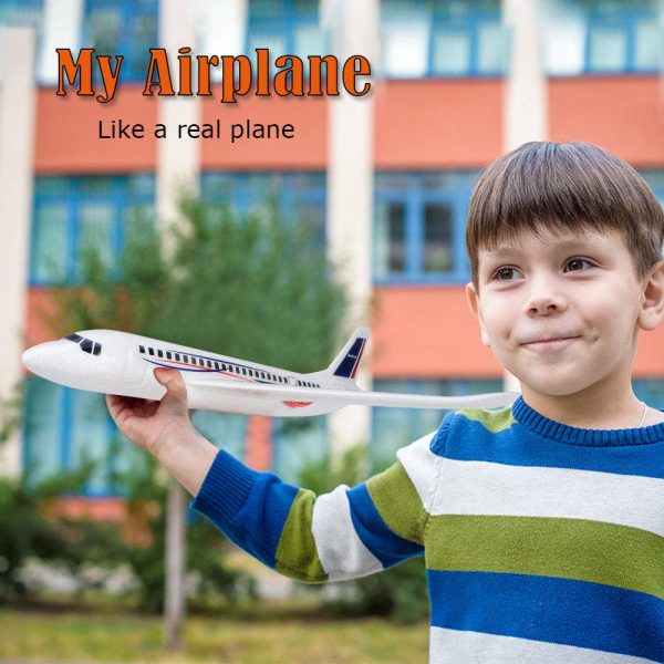 2 Pack Airplane Toys, 20" Large Throwing Foam Plane - Image 2