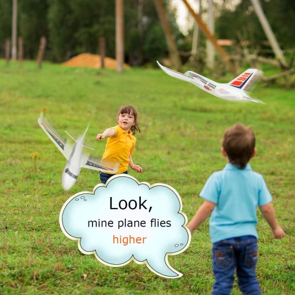 2 Pack Airplane Toys, 20" Large Throwing Foam Plane - Image 3