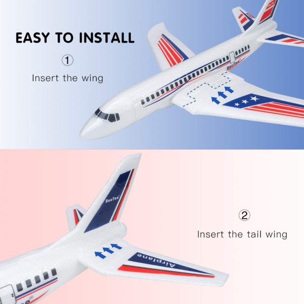 2 Pack Airplane Toys, 20" Large Throwing Foam Plane - Image 6