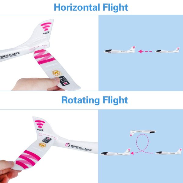 4 Pack Airplane Toys, 17.5" Large Throwing Foam Plane - Image 2