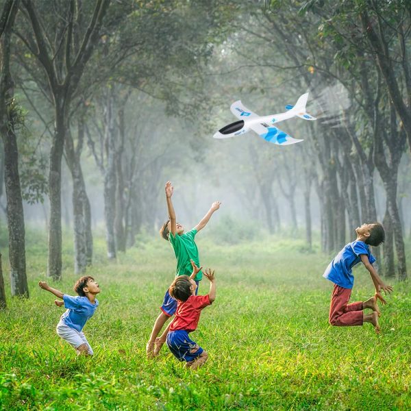 4 Pack Airplane Toys, 17.5" Large Throwing Foam Plane - Image 9